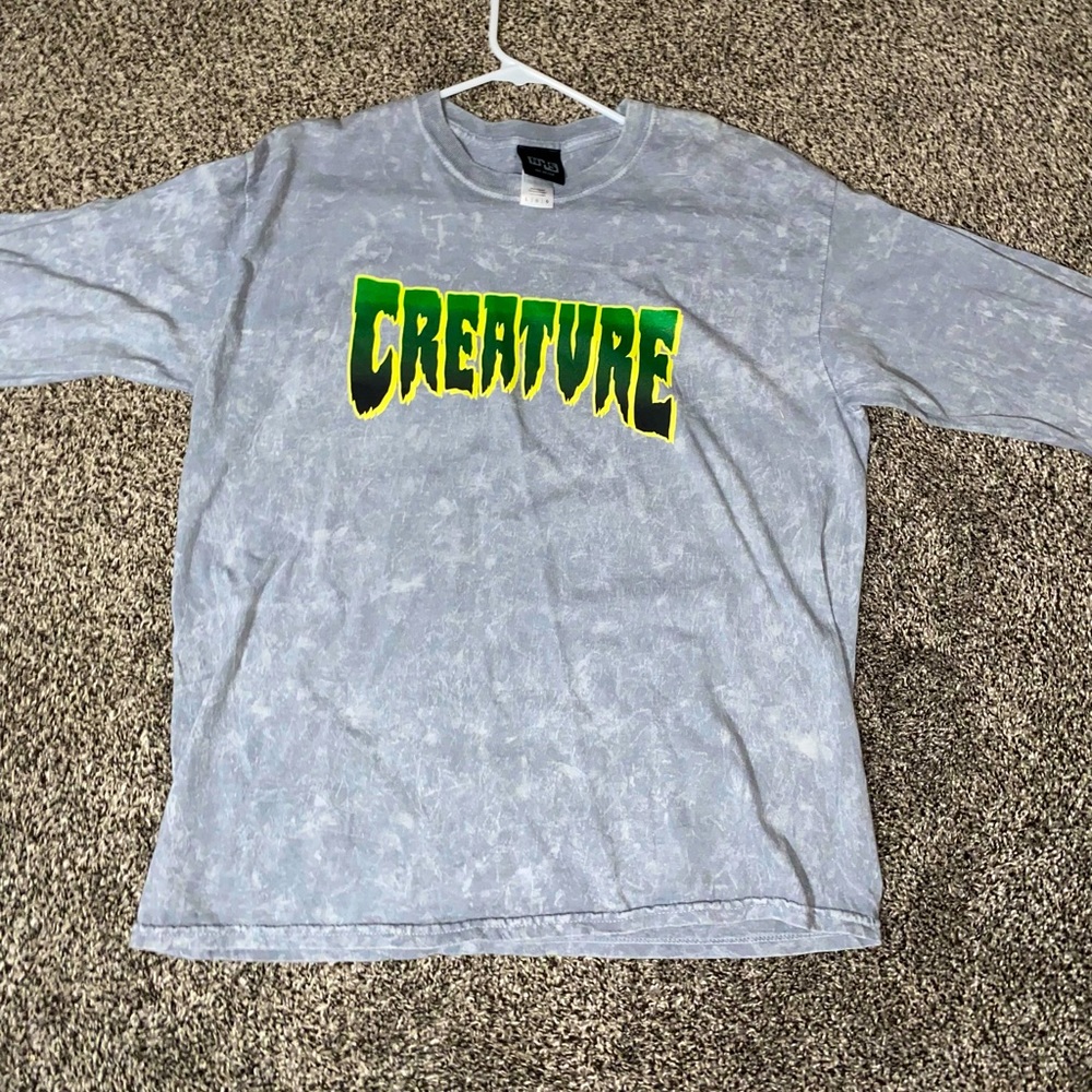 Grey Mineral Wash Long Sleeve
